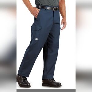 3 Unifirst SofTwill Blue Cargo Pants Straight-Leg Size 30